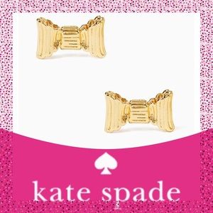 Take 40% Off Kate Spade ♠️ “All Wrapped Up” Gold Bow Earrings NWTs